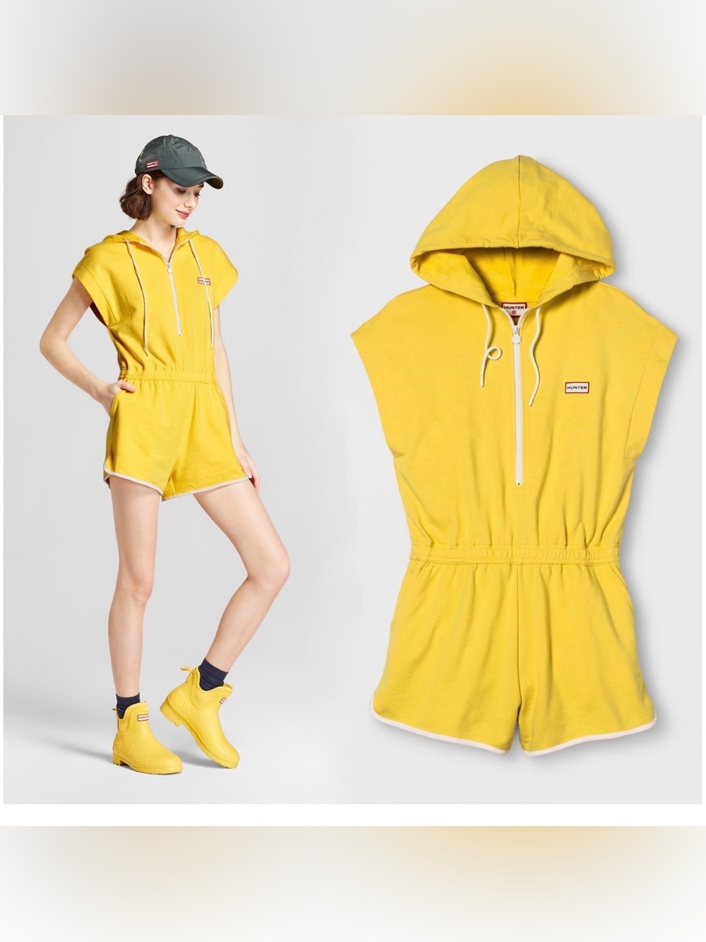 Hunter for Target hooded yellow romper, small